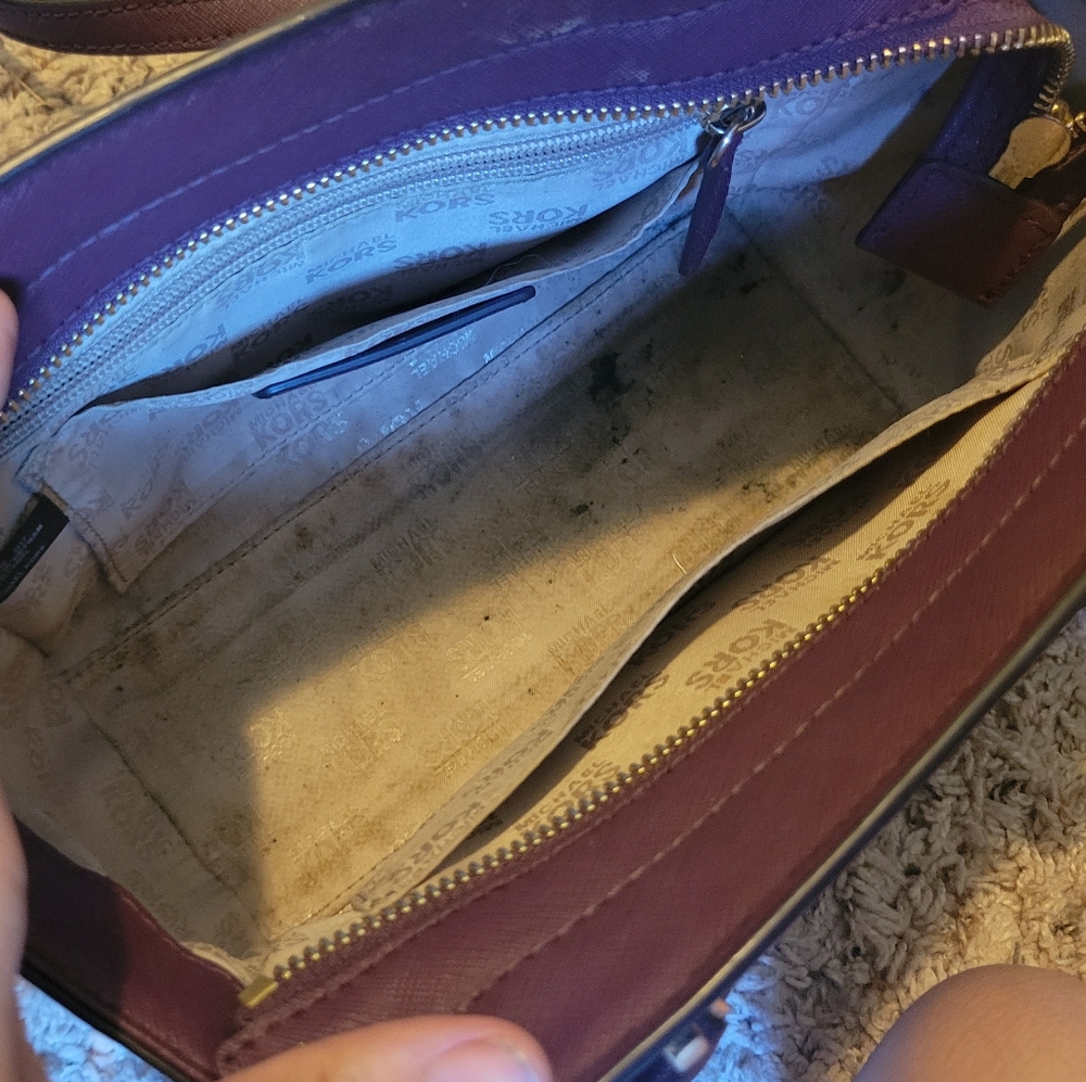 Michael Kors Tina Small Satchel Plum - Picture 3 of 3